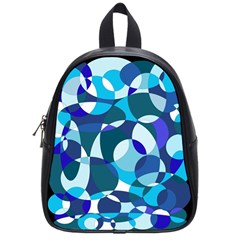 Blue Abstraction School Bags (small)  by Valentinaart