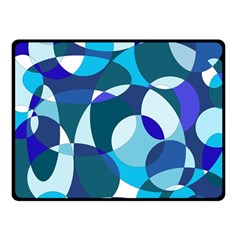 Blue Abstraction Fleece Blanket (small) by Valentinaart