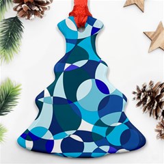 Blue Abstraction Ornament (christmas Tree) by Valentinaart