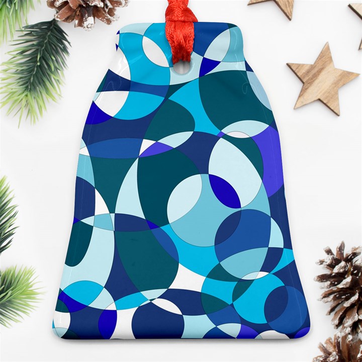 Blue abstraction Bell Ornament (2 Sides)