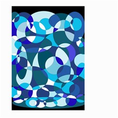 Blue Abstraction Large Garden Flag (two Sides) by Valentinaart