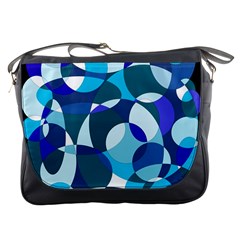 Blue Abstraction Messenger Bags by Valentinaart