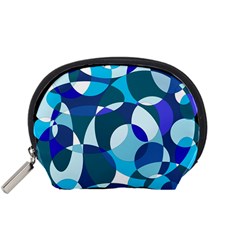 Blue Abstraction Accessory Pouches (small)  by Valentinaart