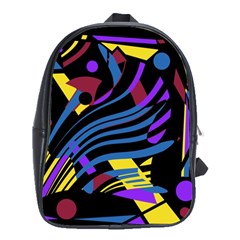 Optimistic Abstraction School Bags(large)  by Valentinaart