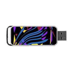 Optimistic Abstraction Portable Usb Flash (one Side) by Valentinaart