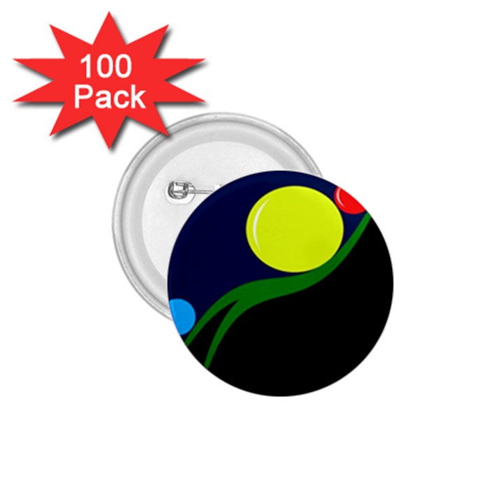 Falling  ball 1.75  Buttons (100 pack) 