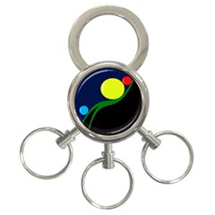 Falling  Ball 3-ring Key Chains by Valentinaart