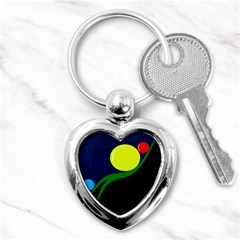 Falling  Ball Key Chains (heart)  by Valentinaart