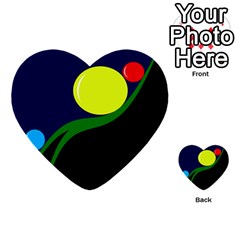 Falling  Ball Multi-purpose Cards (heart) 