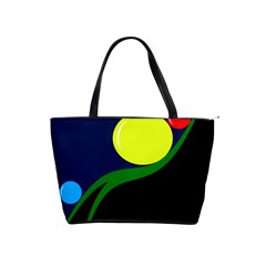 Falling  Ball Shoulder Handbags by Valentinaart