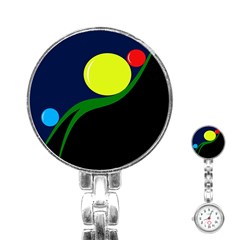 Falling  Ball Stainless Steel Nurses Watch by Valentinaart