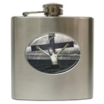 Jesus On The Cross At The Sea Hip Flask (6 oz) Front