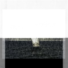 Jesus On The Cross At The Sea Rectangular Jigsaw Puzzl by dflcprints