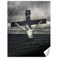 Jesus On The Cross At The Sea Canvas 12  X 16  