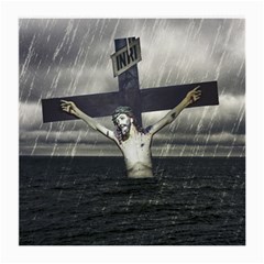 Jesus On The Cross At The Sea Medium Glasses Cloth