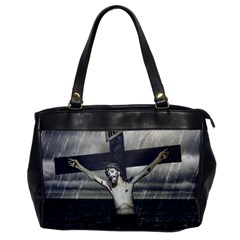 Jesus On The Cross At The Sea Office Handbags by dflcprints