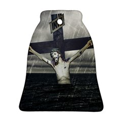 Jesus On The Cross At The Sea Bell Ornament (2 Sides) by dflcprints