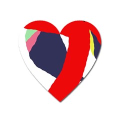 Beautiful Abstraction Heart Magnet by Valentinaart