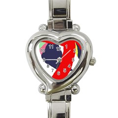 Beautiful Abstraction Heart Italian Charm Watch by Valentinaart