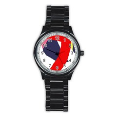 Beautiful Abstraction Stainless Steel Round Watch by Valentinaart