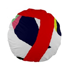 Beautiful Abstraction Standard 15  Premium Flano Round Cushions by Valentinaart