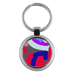 Crazy Abstraction Key Chains (round) 