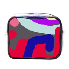 Crazy Abstraction Mini Toiletries Bags by Valentinaart