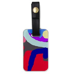 Crazy Abstraction Luggage Tags (one Side)  by Valentinaart