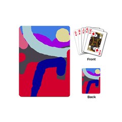 Crazy Abstraction Playing Cards (mini)  by Valentinaart