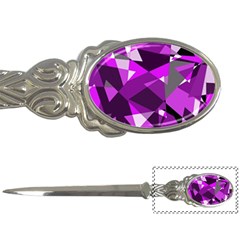 Purple Broken Glass Letter Openers by Valentinaart