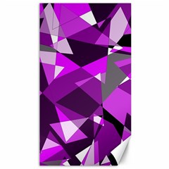 Purple Broken Glass Canvas 40  X 72   by Valentinaart