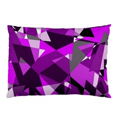 Purple Broken Glass Pillow Case by Valentinaart