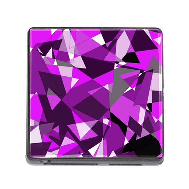 Purple broken glass Memory Card Reader (Square)