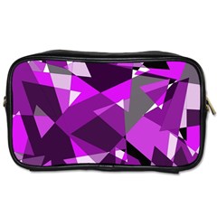 Purple Broken Glass Toiletries Bags 2-side by Valentinaart