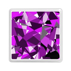 Purple Broken Glass Memory Card Reader (square)  by Valentinaart