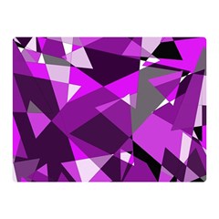 Purple Broken Glass Double Sided Flano Blanket (mini)  by Valentinaart