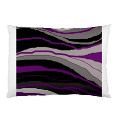 Purple And Gray Decorative Design Pillow Case (two Sides) by Valentinaart