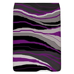 Purple And Gray Decorative Design Flap Covers (l)  by Valentinaart