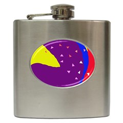 Optimistic Abstraction Hip Flask (6 Oz) by Valentinaart