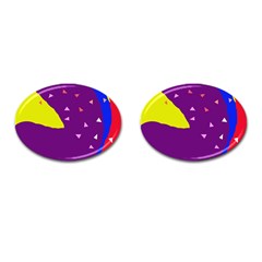 Optimistic Abstraction Cufflinks (oval) by Valentinaart