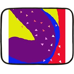 Optimistic Abstraction Fleece Blanket (mini) by Valentinaart