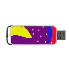 Optimistic Abstraction Portable Usb Flash (one Side) by Valentinaart