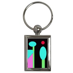 Abstract Landscape Key Chains (rectangle)  by Valentinaart