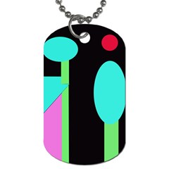 Abstract Landscape Dog Tag (two Sides) by Valentinaart