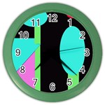 Abstract landscape Color Wall Clocks Front