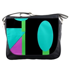 Abstract Landscape Messenger Bags by Valentinaart