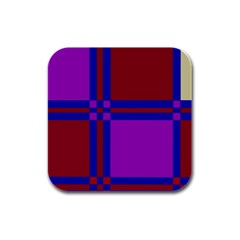 Deorative Design Rubber Square Coaster (4 Pack) 