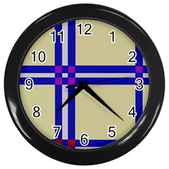 Elegant Lines Wall Clocks (black) by Valentinaart