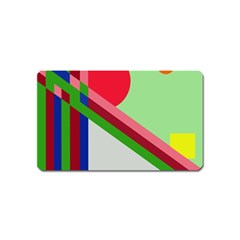 Decorative Abstraction Magnet (name Card) by Valentinaart