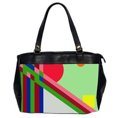 Decorative Abstraction Office Handbags (2 Sides)  by Valentinaart